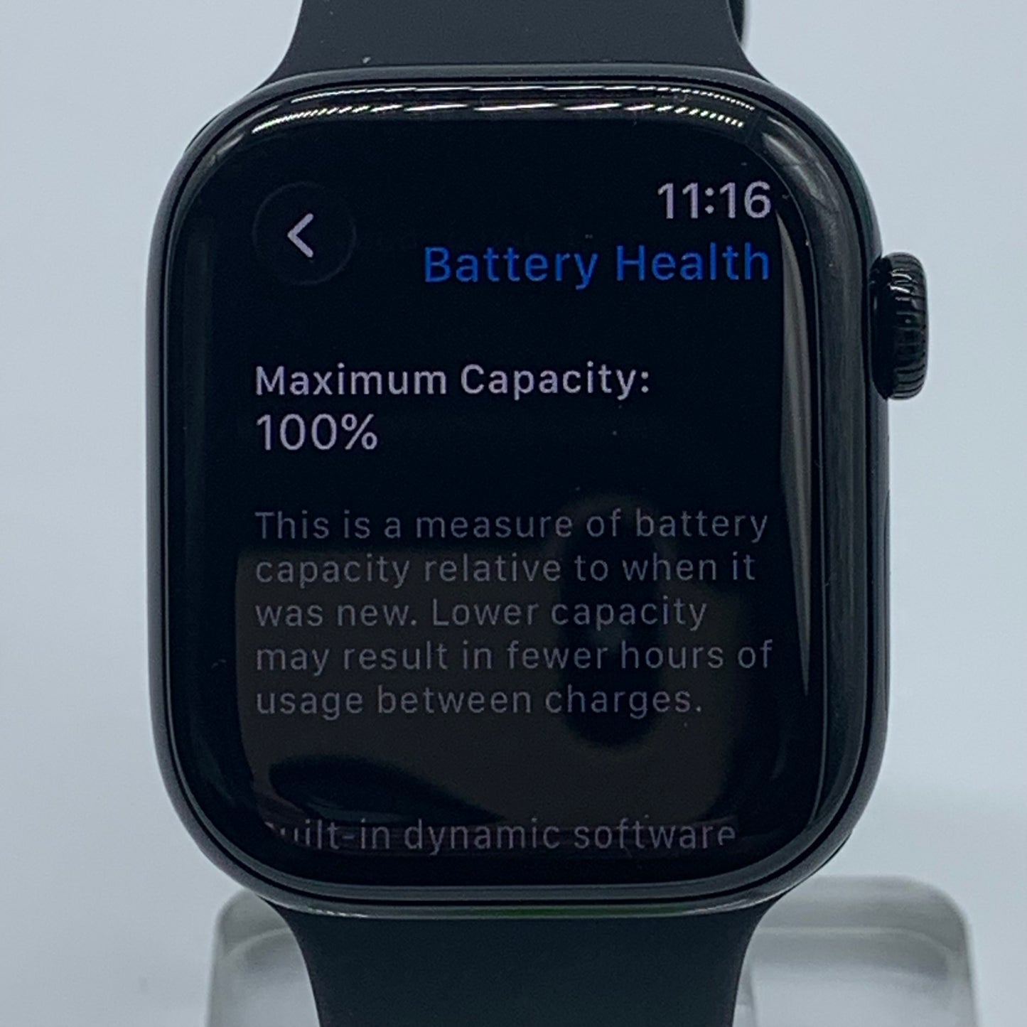GPS Only Apple Watch Series 11 42MM Black Aluminum Black Sport Band MEQU4LW/A