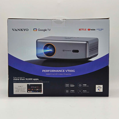 New Vankyo Performance V700G 1080P Full HD Video Projector WP01 with Google TV