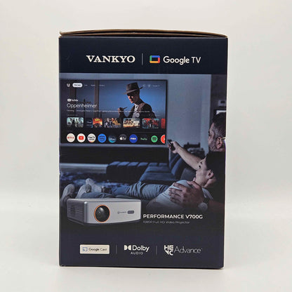 New Vankyo Performance V700G 1080P Full HD Video Projector WP01 with Google TV