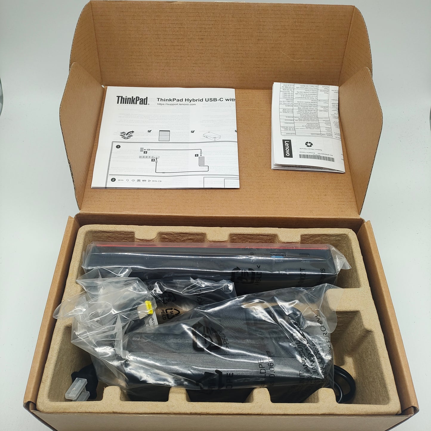 New Open Box Lenovo ThinkPad Hybrid USB-C with USB-A  Computer Dock Accessory DUD9011D1