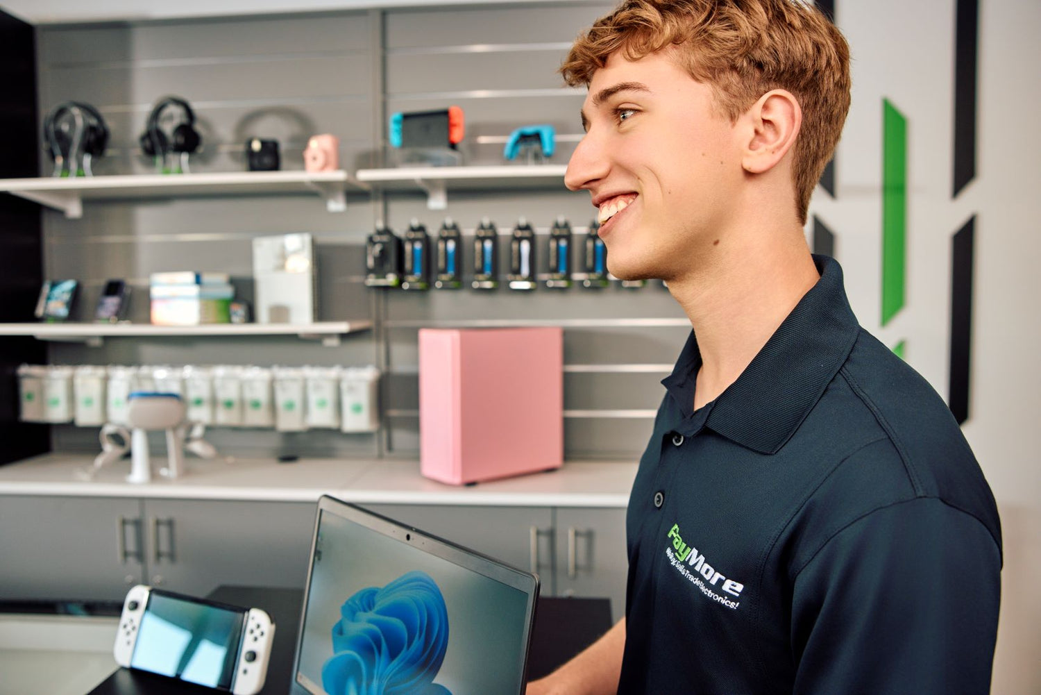 paymore employee smiling